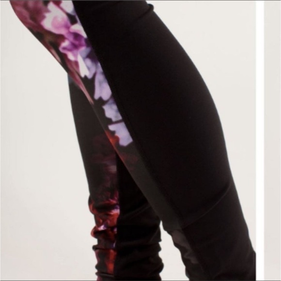 Lululemon Wunder Under Pant *Color Blocked Spring Has Sprung Multi / Black - Picture 6 of 6